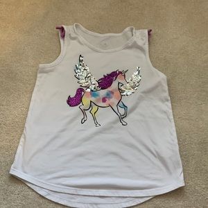 Justice unicorn girls tank size 12